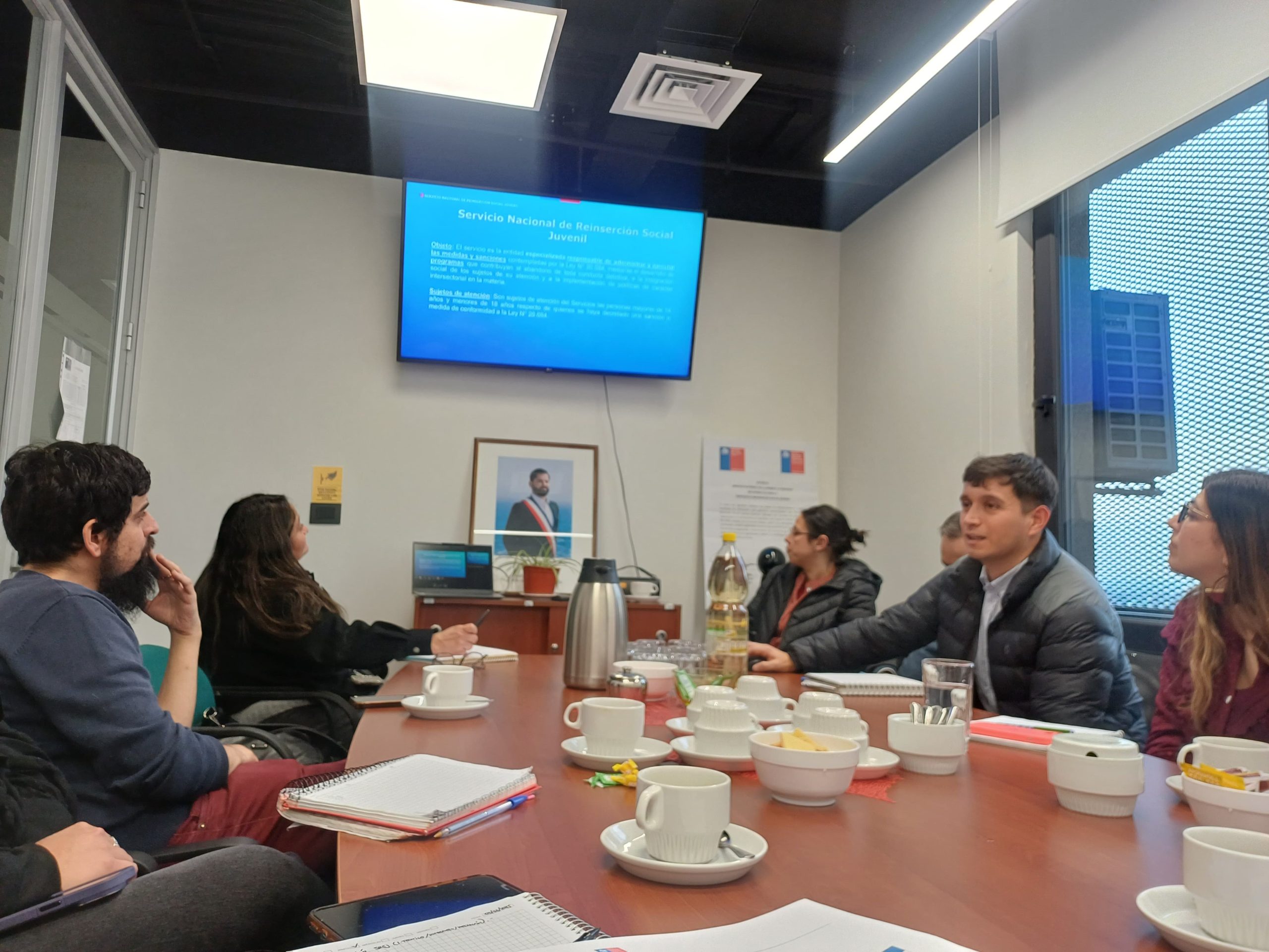 Jornada de presentación del Servicio de Reinserción Social Juvenil Ñuble en el Centro Llequen